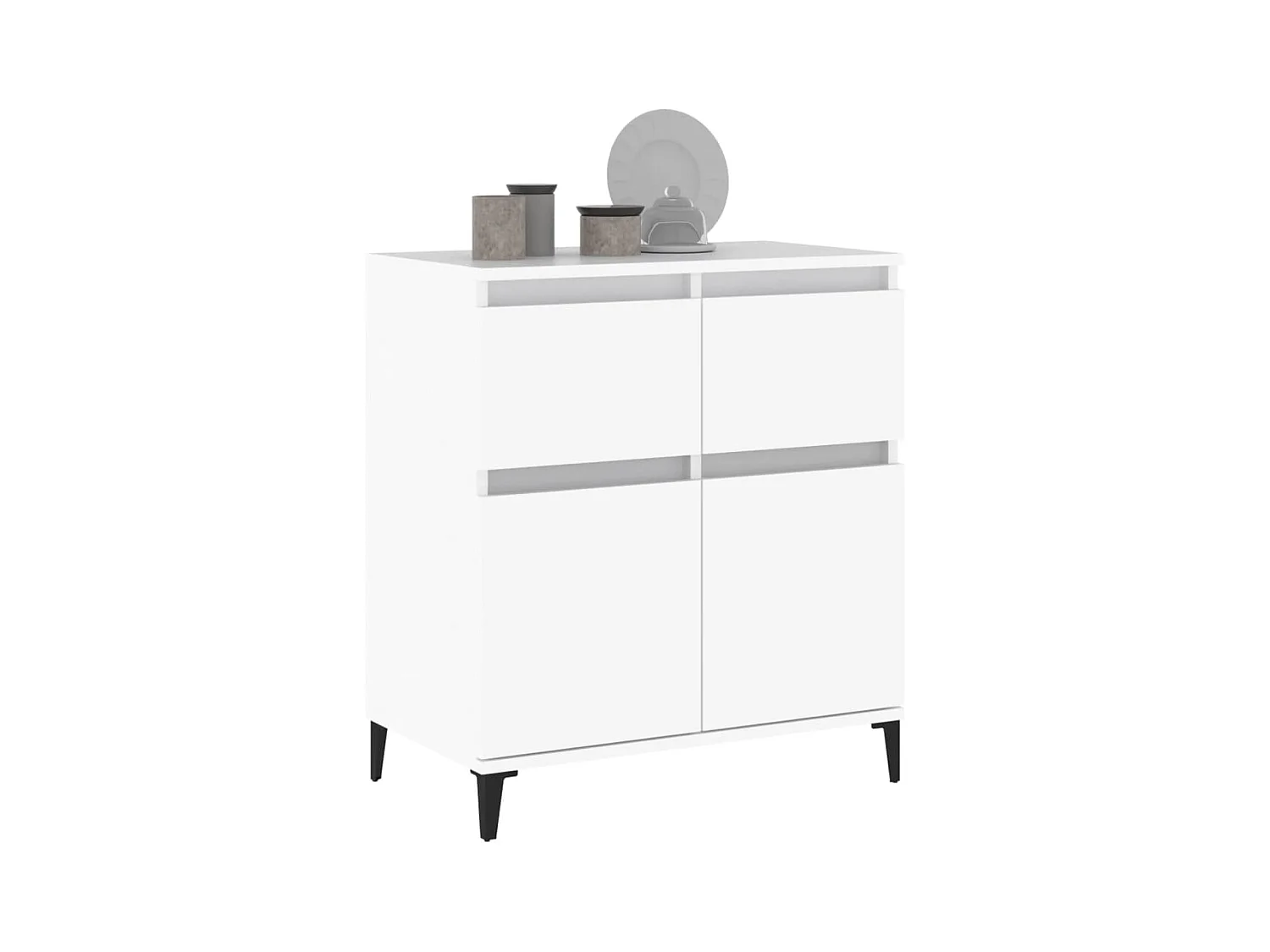 Buffet Blanc 60x35x70 cm Bois d'ingénierie