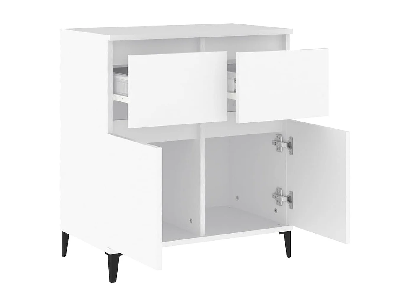 Buffet Blanc 60x35x70 cm Bois d'ingénierie