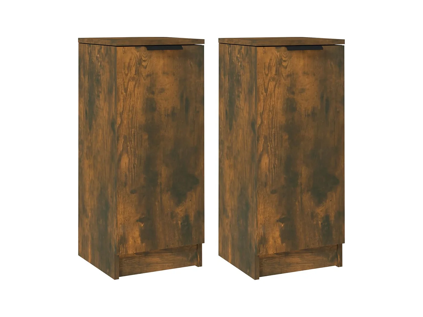 Buffets 2 pcs Chêne fumé 30x30x70 cm Bois d'ingénierie