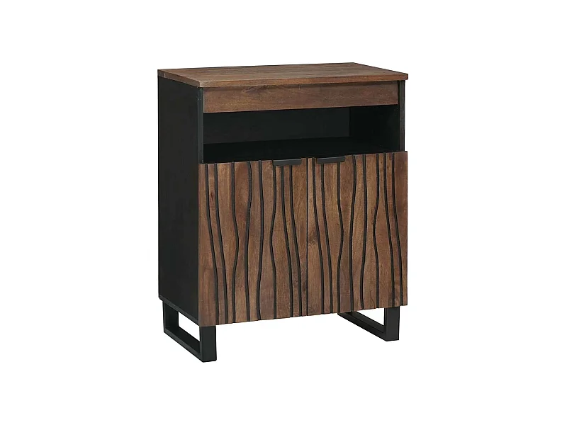 Buffet Marron 60 x 33 x 75 cm bois de manguier massif