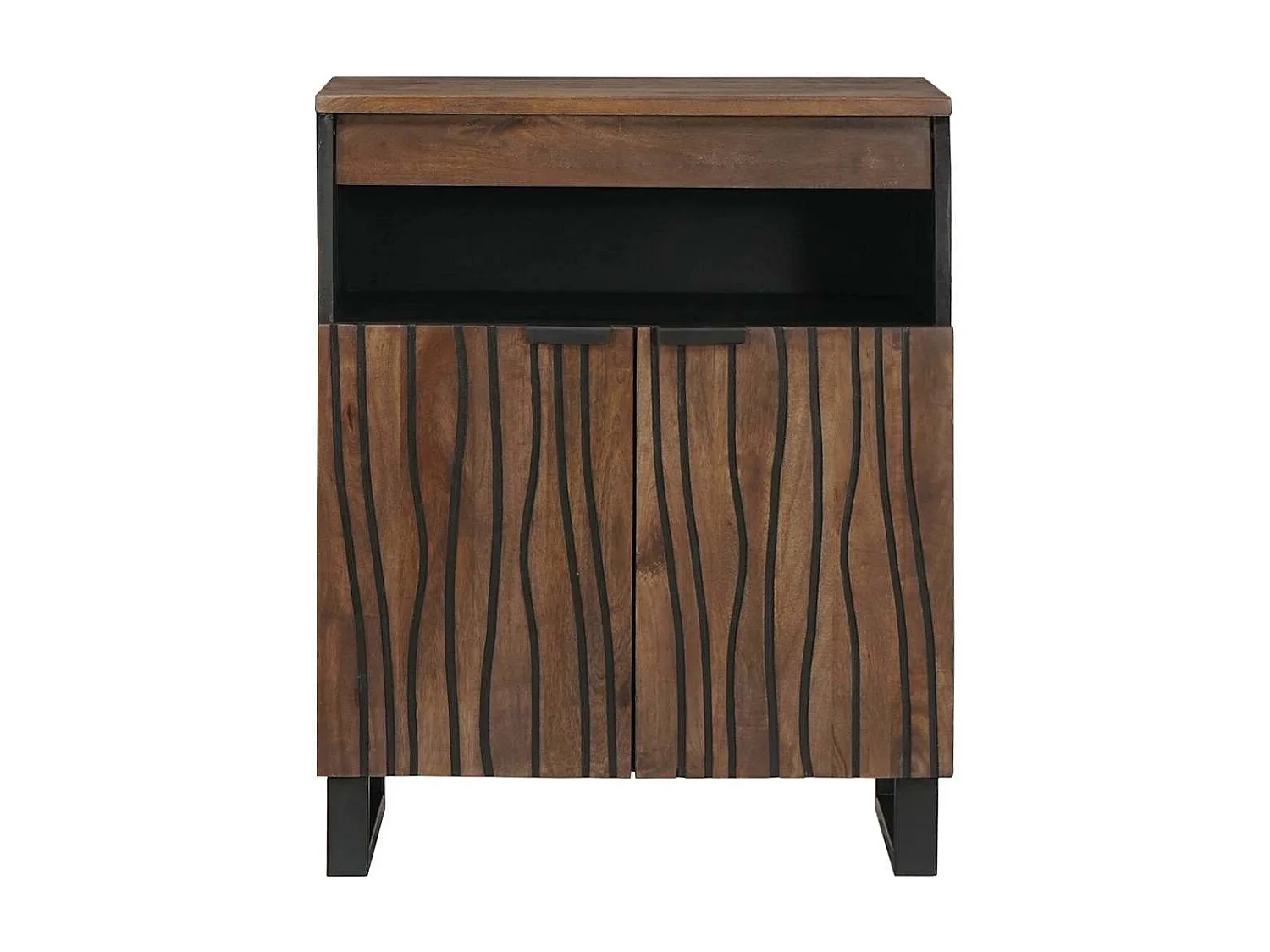 Buffet Marron 60 x 33 x 75 cm bois de manguier massif