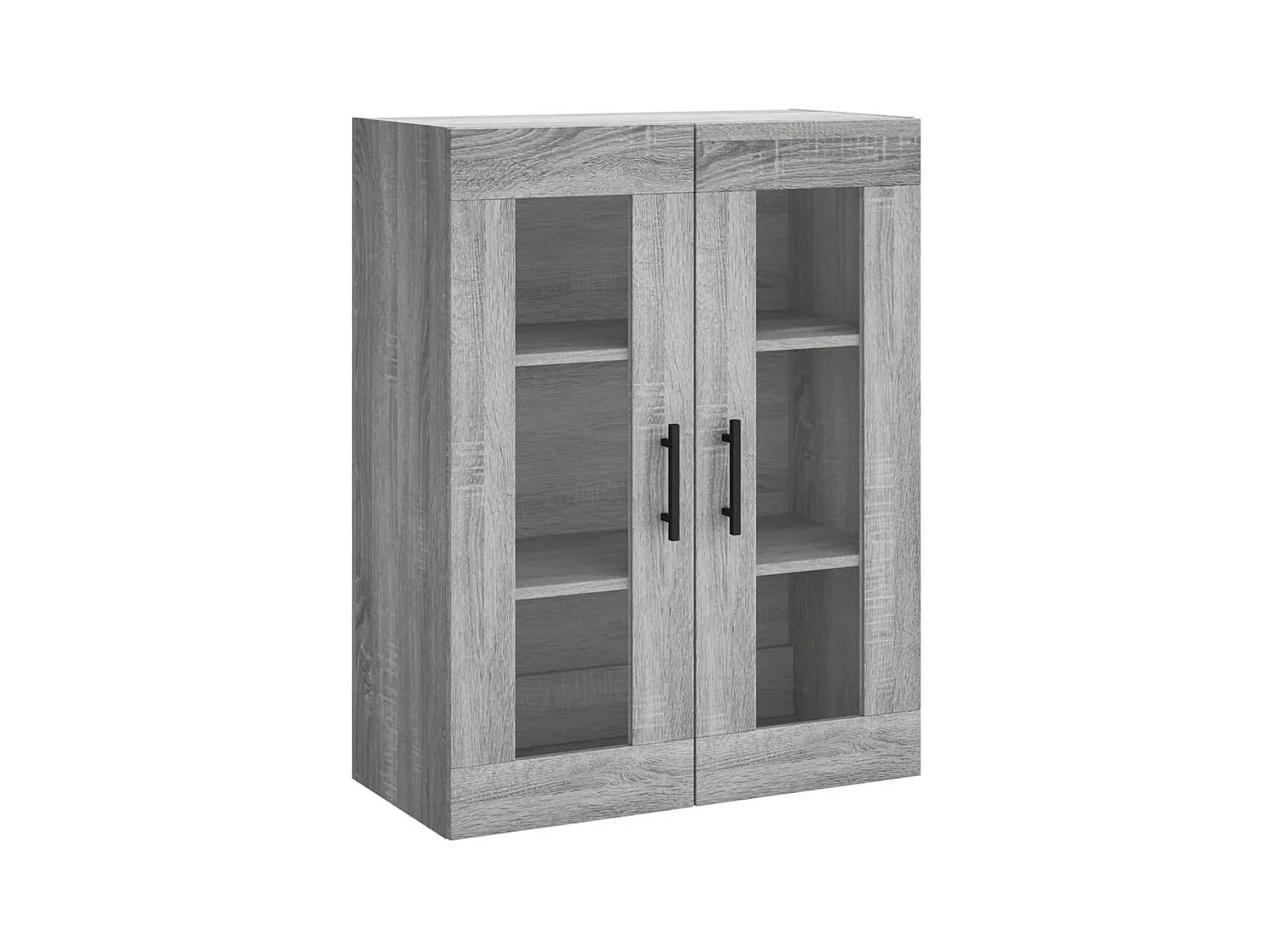 Sonoma hoog dressoir grijs 69,5x34x180 cm Technisch hout