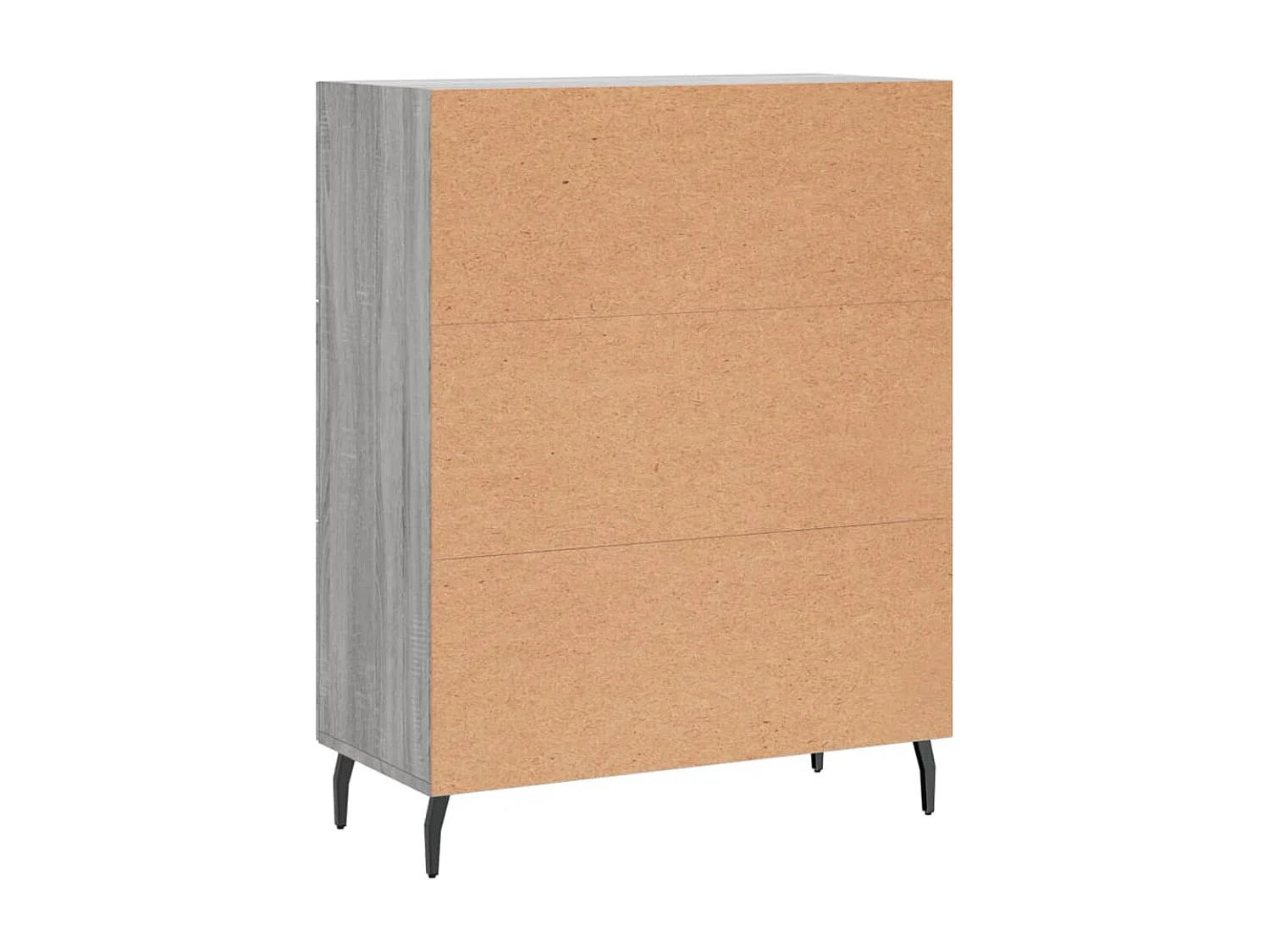 Credenza Sonoma grigia 69,5x34x90 cm in legno ingegnerizzato