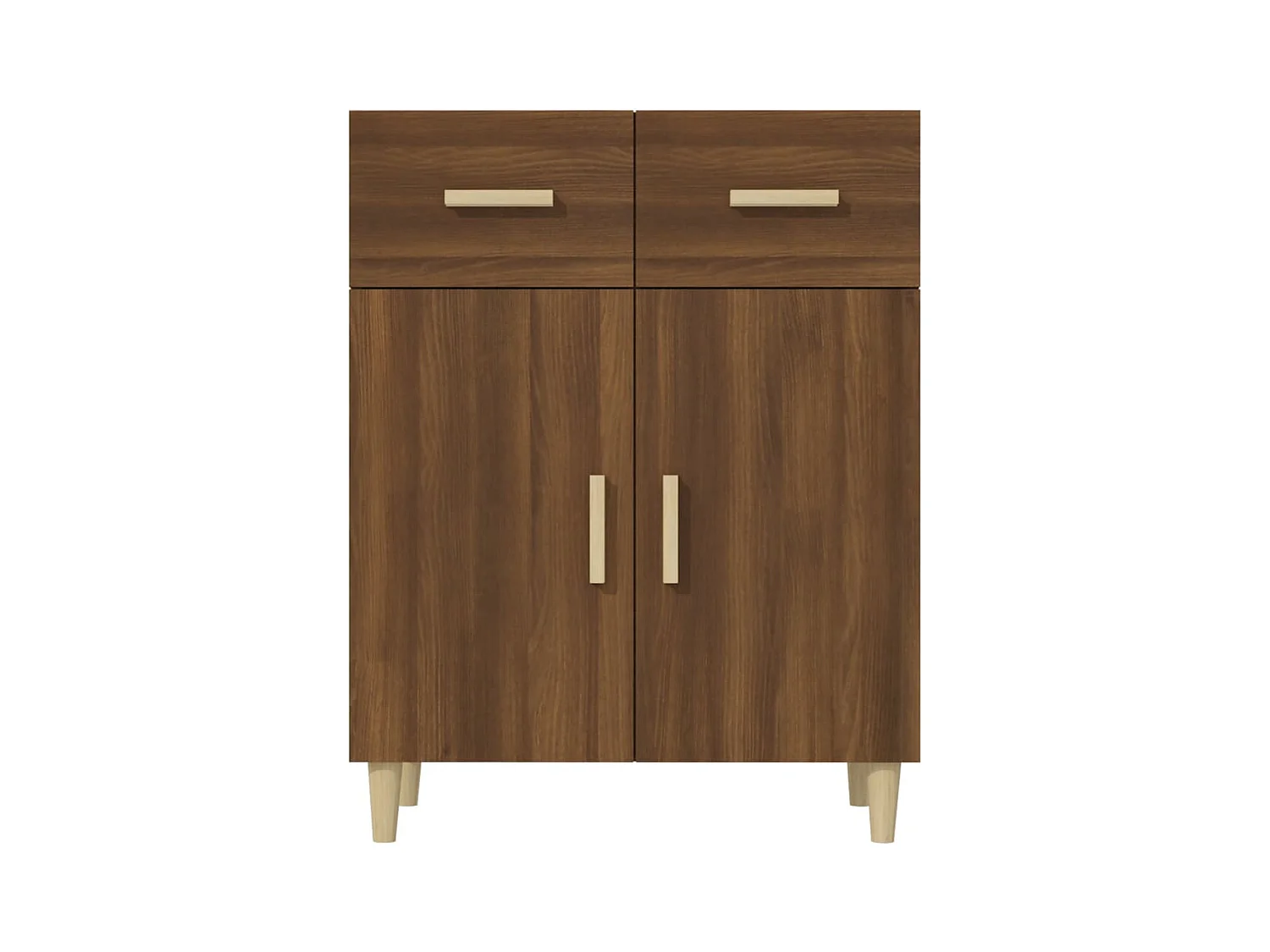 Credenza Rovere Marrone 69,5x34x89 cm Legno ingegnerizzato