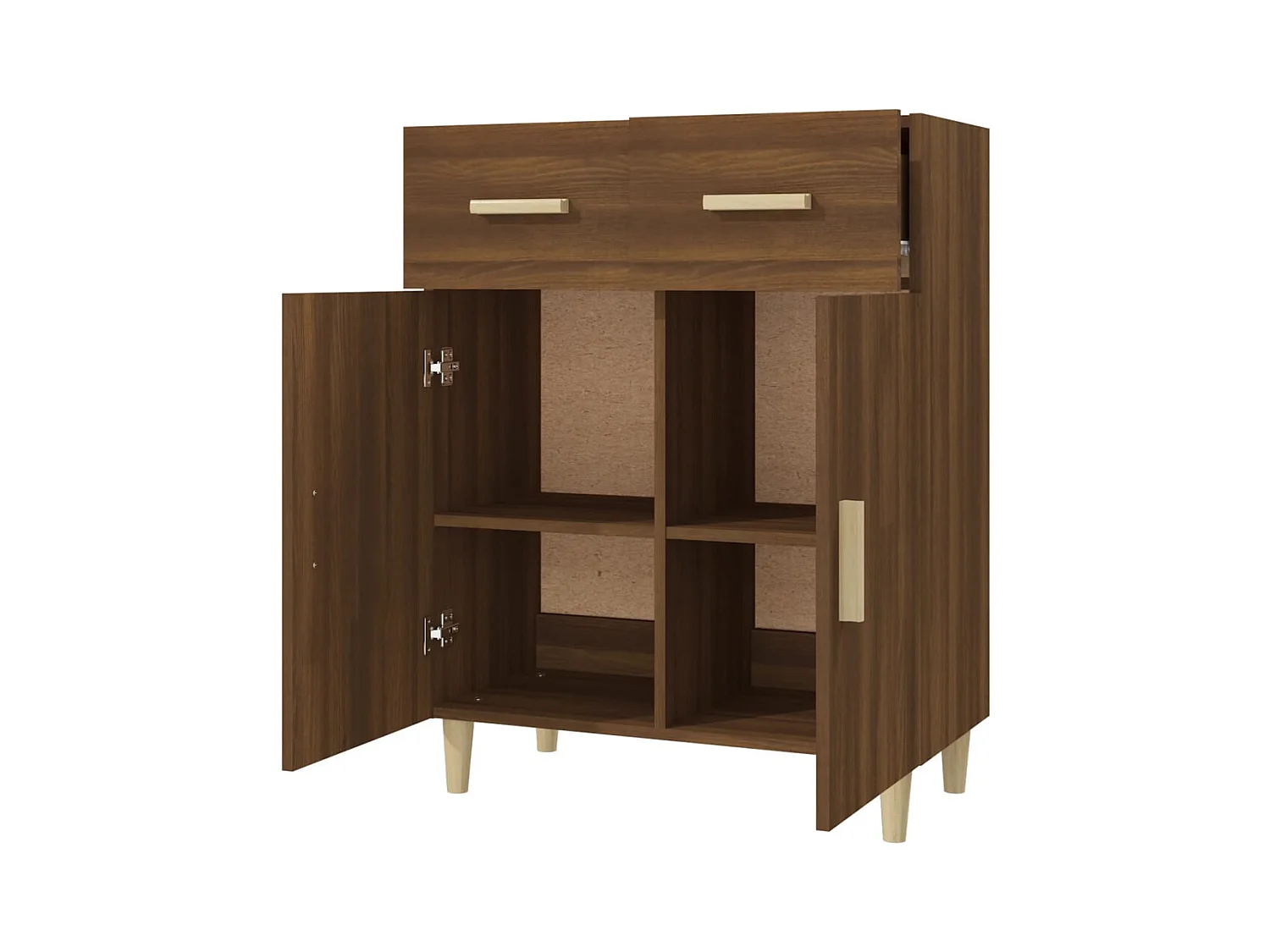 Credenza Rovere Marrone 69,5x34x89 cm Legno ingegnerizzato