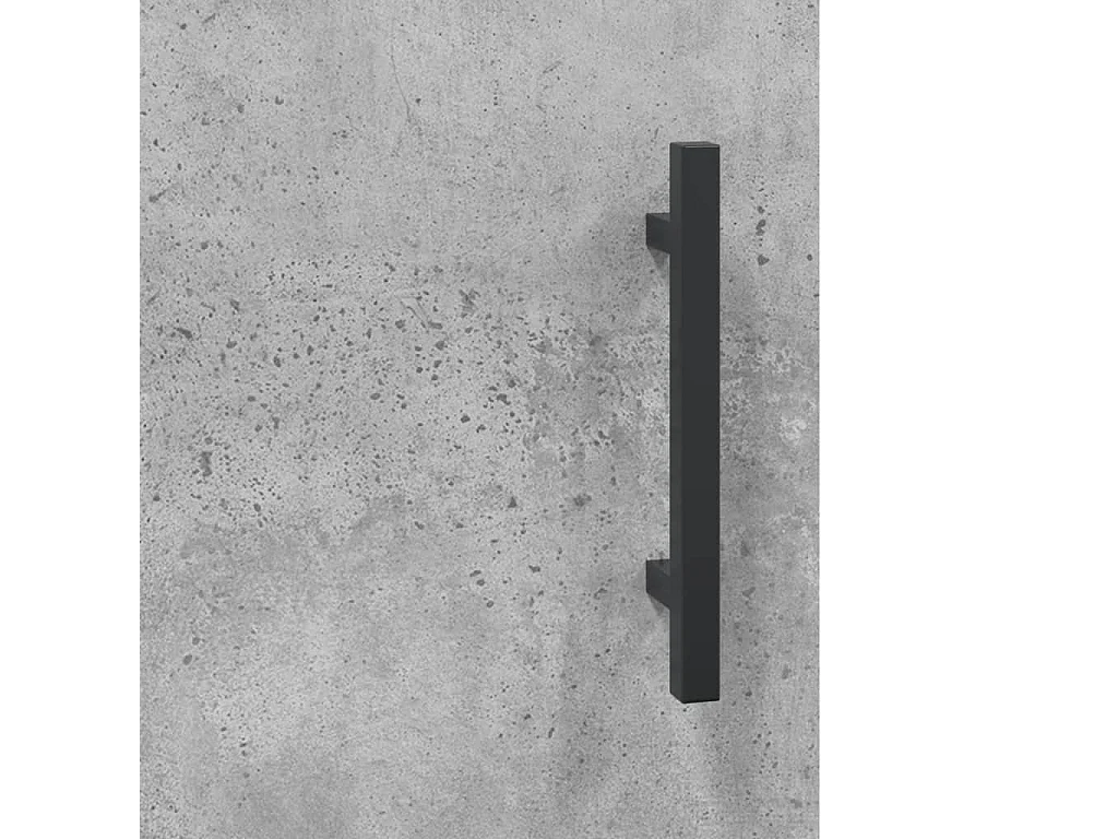 Buffet gris béton 100x36x60 cm bois d'ingénierie
