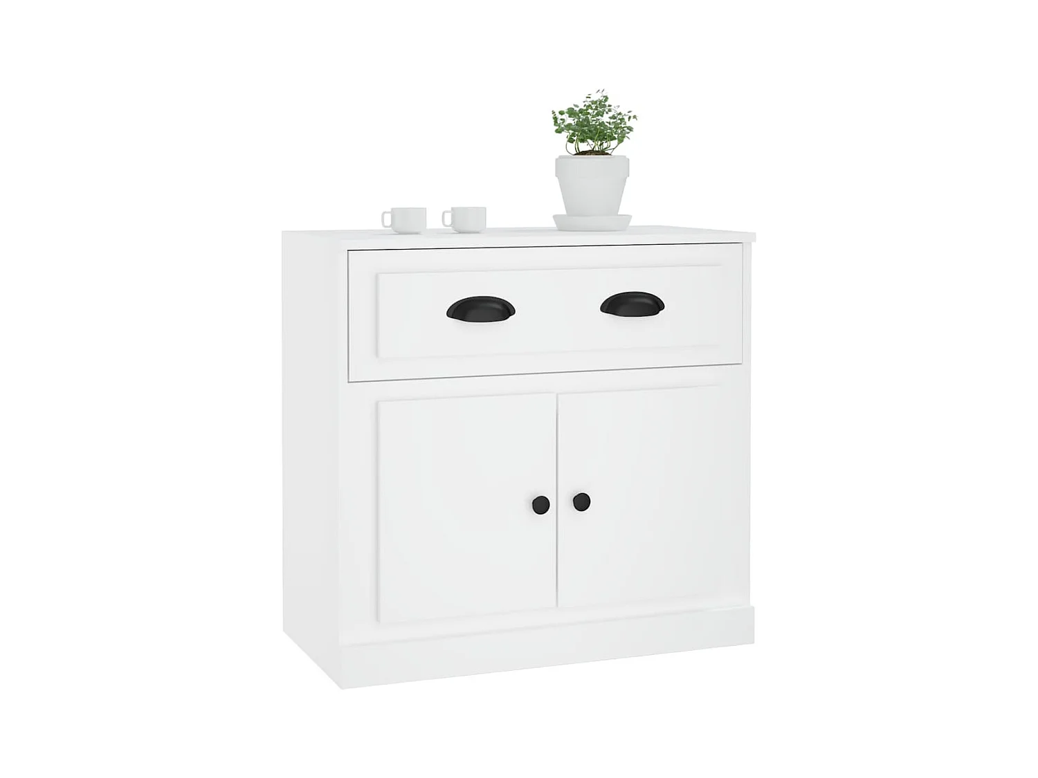 Buffet blanc 70x35,5x67,5 cm bois d'ingénierie