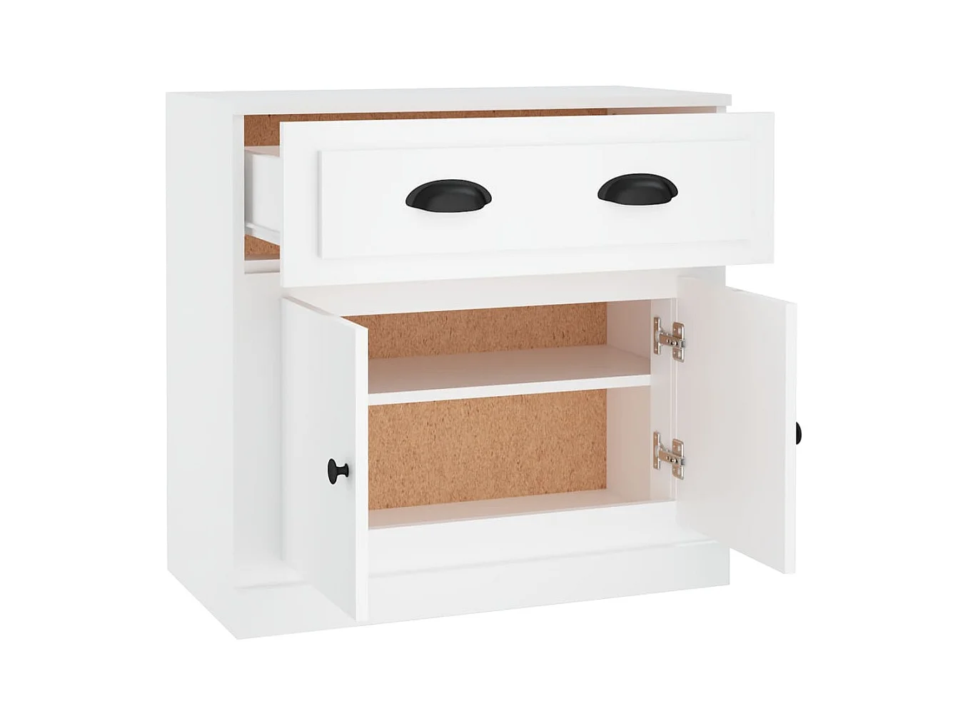 Buffet blanc 70x35,5x67,5 cm bois d'ingénierie