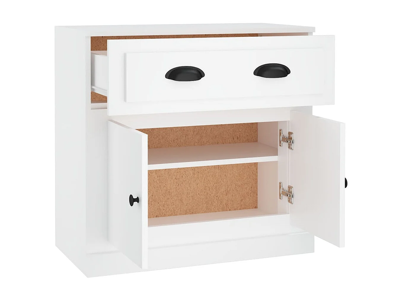 Buffet blanc 70x35,5x67,5 cm bois d'ingénierie