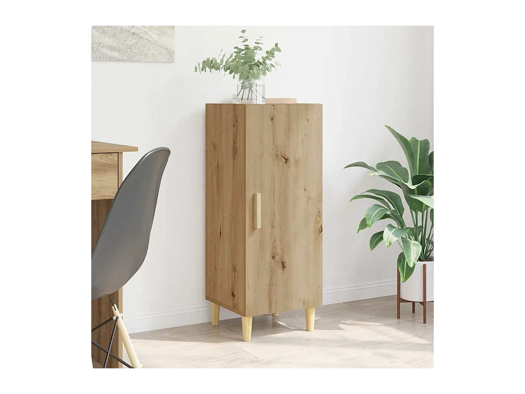 Credenza in rovere realizzata a mano 34,5 x 34 x 90 cm Legno ingegnerizzato