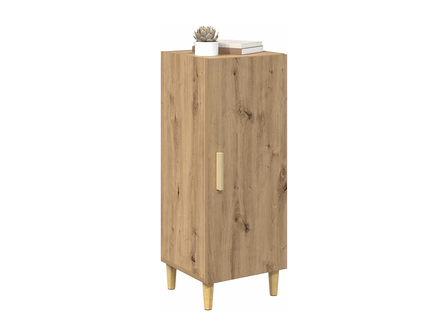 Handgemaakt eikenhouten dressoir 34,5 x 34 x 90 cm Technisch hout