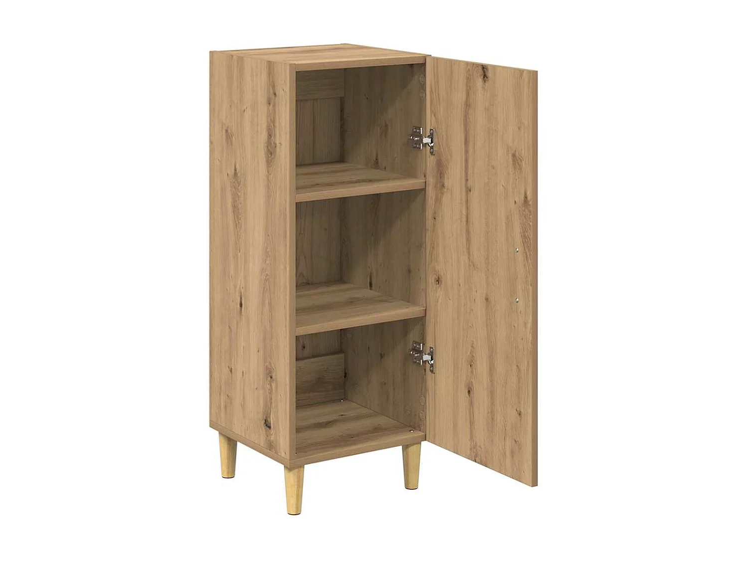 Handgemaakt eikenhouten dressoir 34,5 x 34 x 90 cm Technisch hout