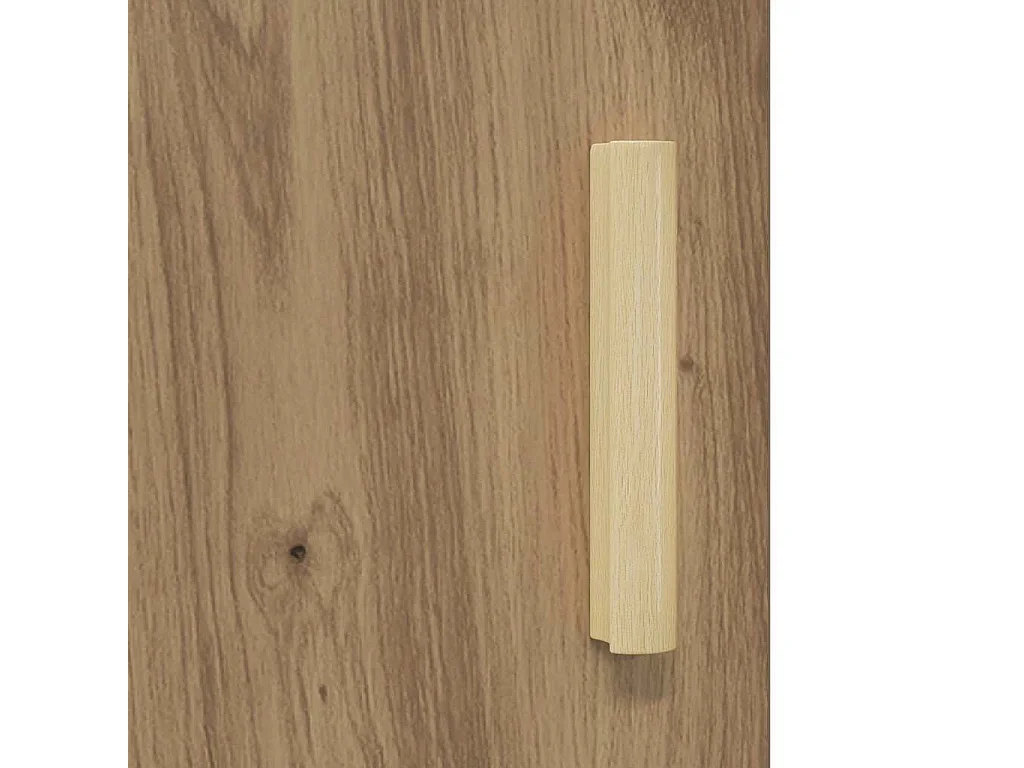 Handgemaakt eikenhouten dressoir 34,5 x 34 x 90 cm Technisch hout