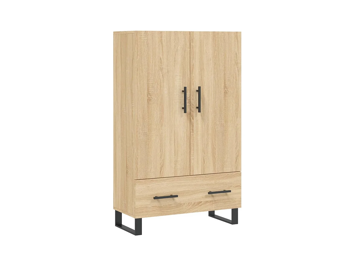 Buffet haut chêne sonoma 69,5x31x115 cm bois d'ingénierie