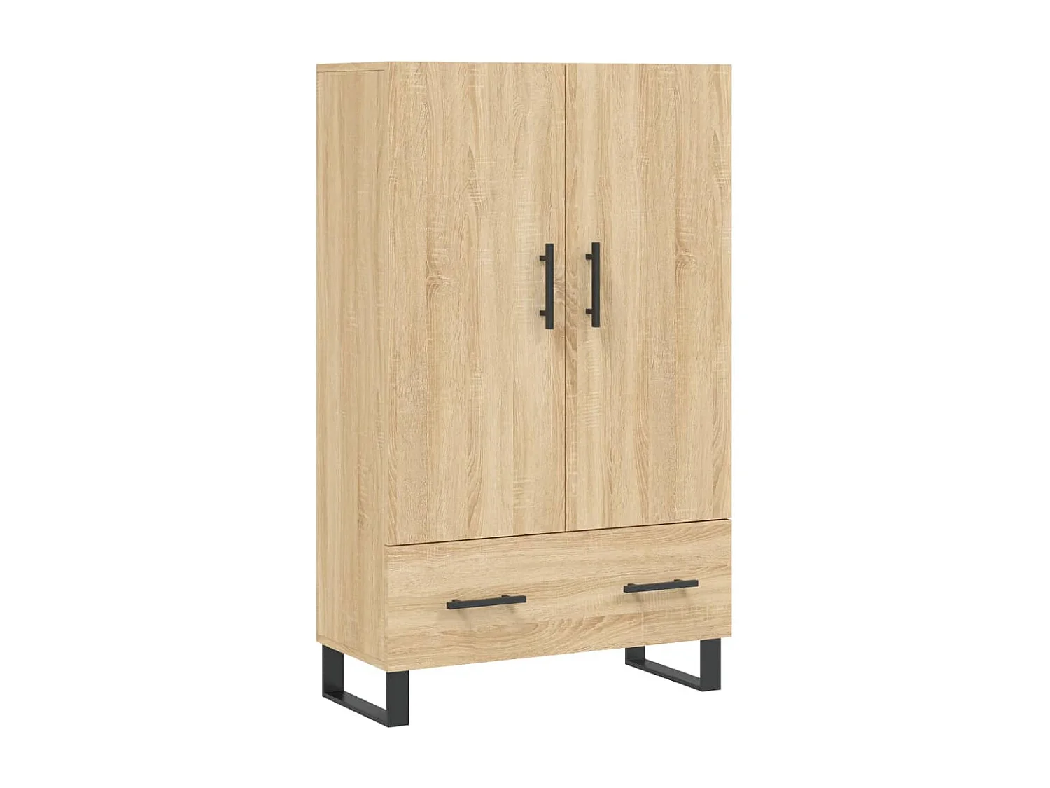 Buffet haut chêne sonoma 69,5x31x115 cm bois d'ingénierie