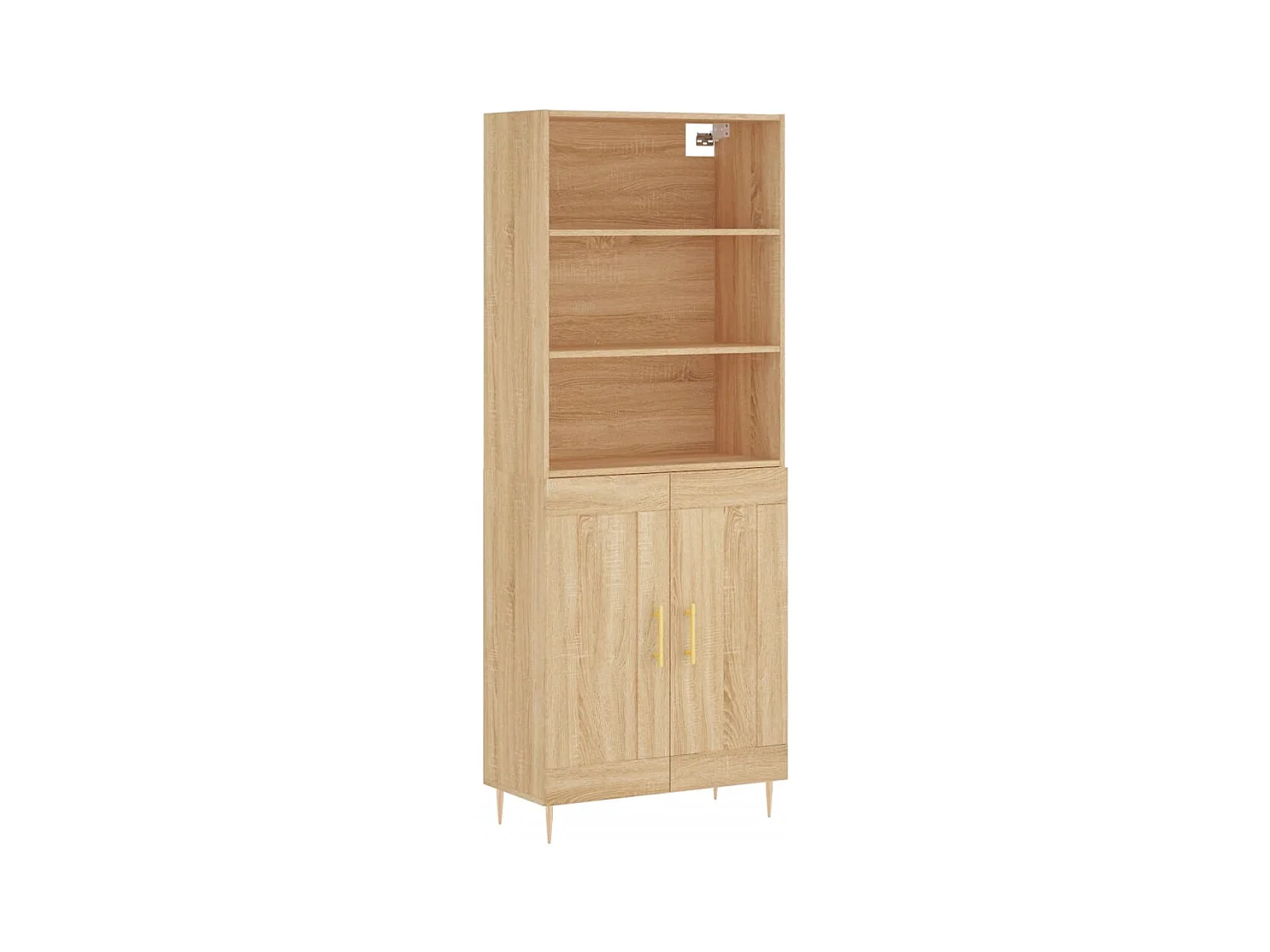 Buffet haut Chêne sonoma 69,5x34x180 cm Bois d'ingénierie
