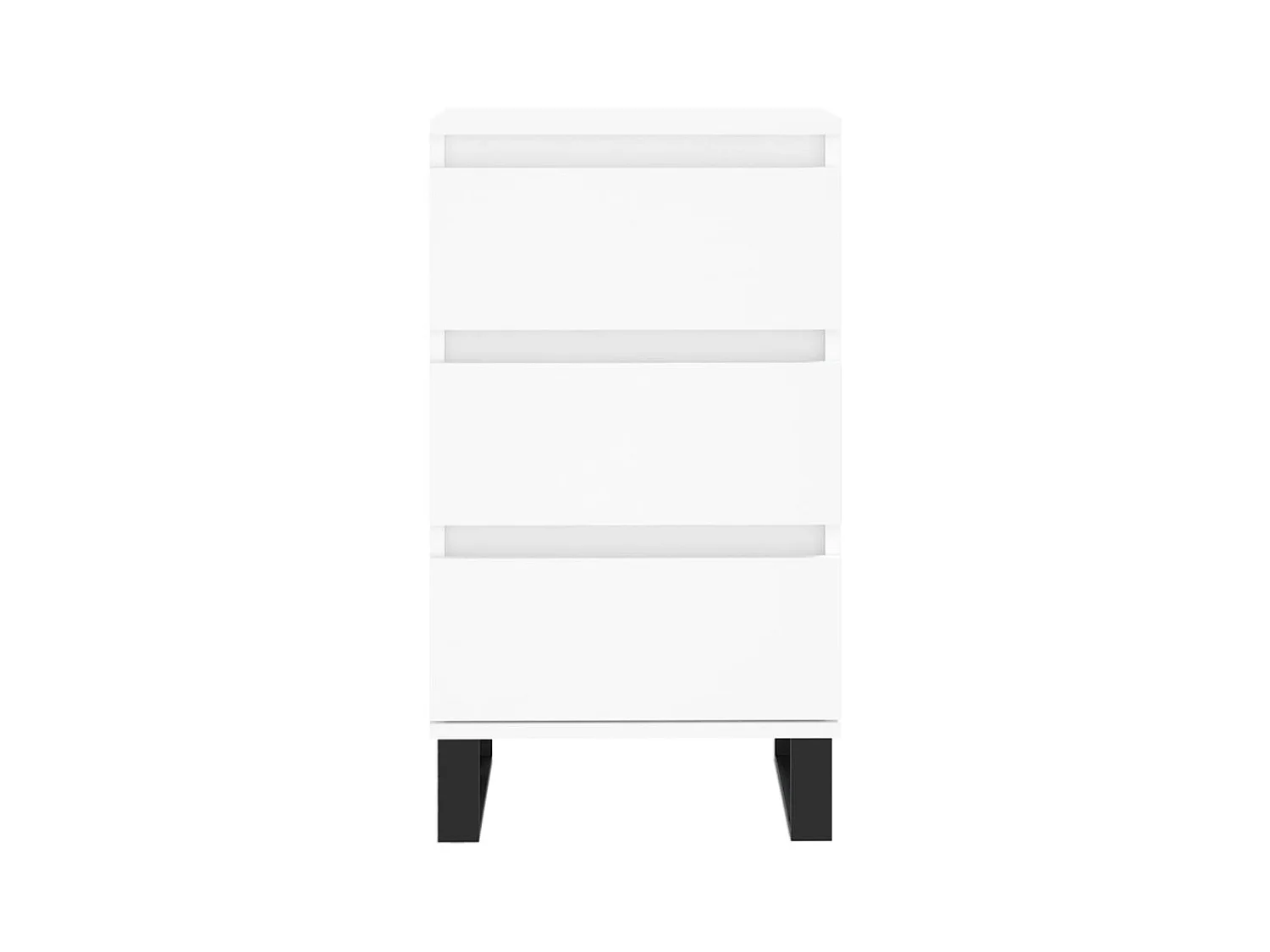 Buffet blanc 40x35x70 cm bois d’ingénierie