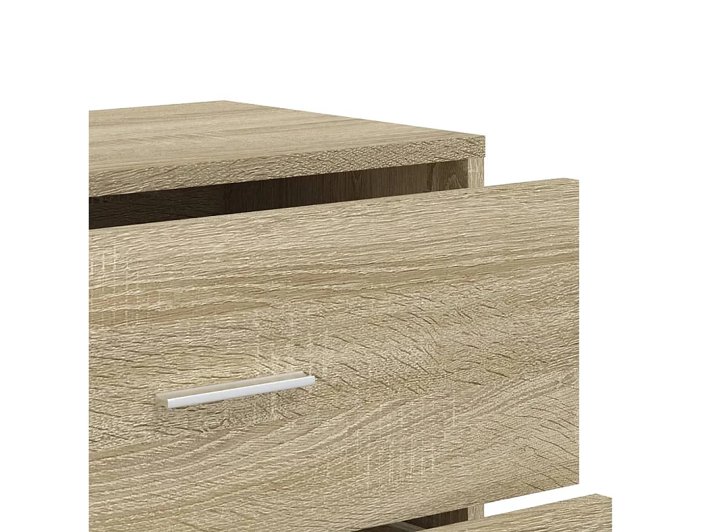 Buffets 2 pcs chêne sonoma 60x31x84 cm bois d'ingénierie