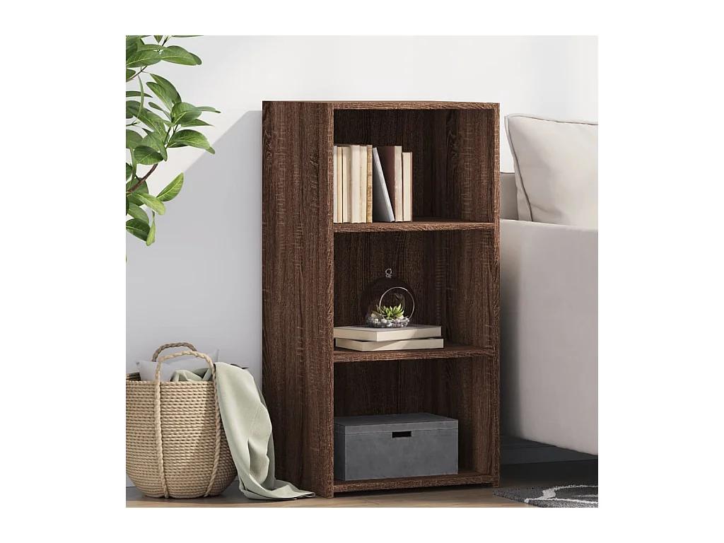 Buffet chêne marron 45x41x93 cm bois d'ingénierie