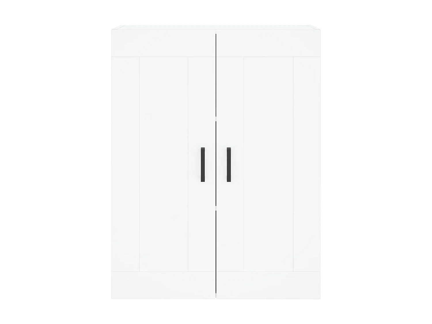 Wit hoog dressoir 69,5x34x180 cm Technisch hout