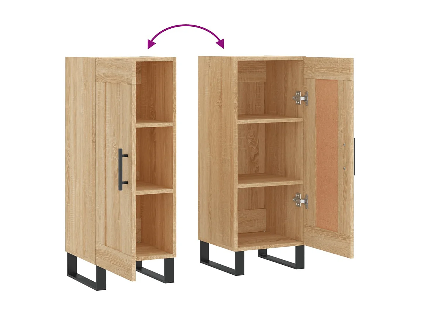 Sonoma Eiken Dressoir 34,5x34x90 cm Engineered Wood