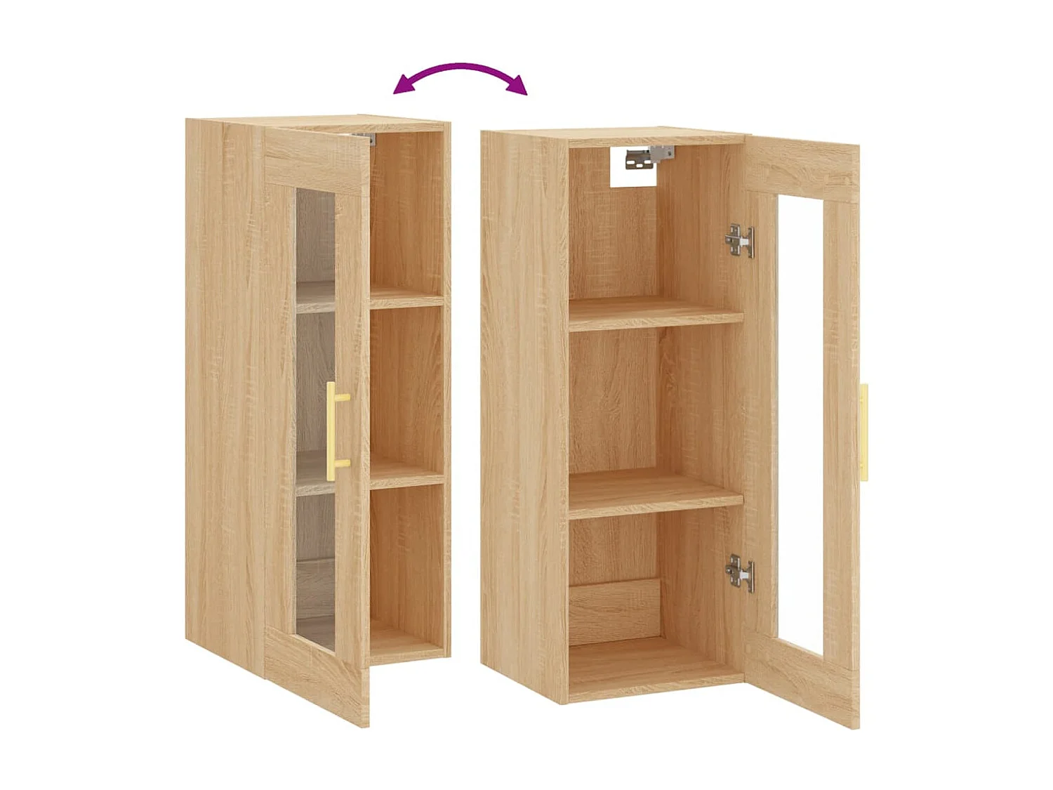 Pensile in rovere Sonoma 34,5x34x90 cm