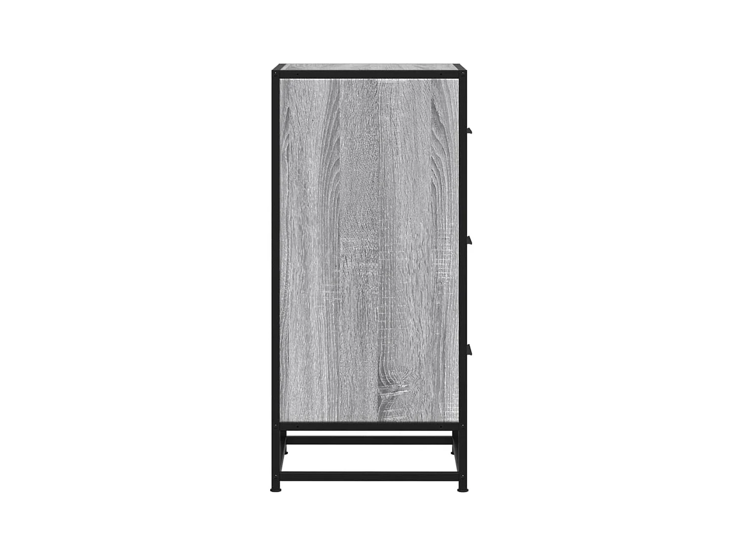 Buffet sonoma gris 35,5x35x76 cm bois d'ingénierie et métal