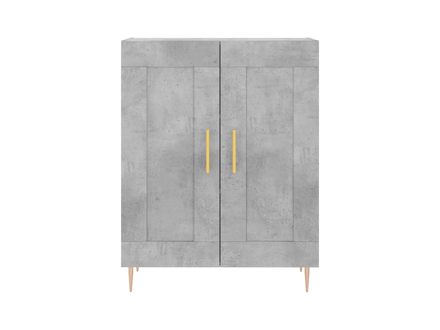 Credenza alta Grigio cemento 69,5x34x180 cm Legno ingegnerizzato