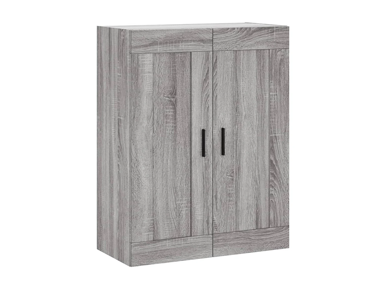 Credenza alta Sonoma grigia 69,5x34x180 cm Legno ingegnerizzato