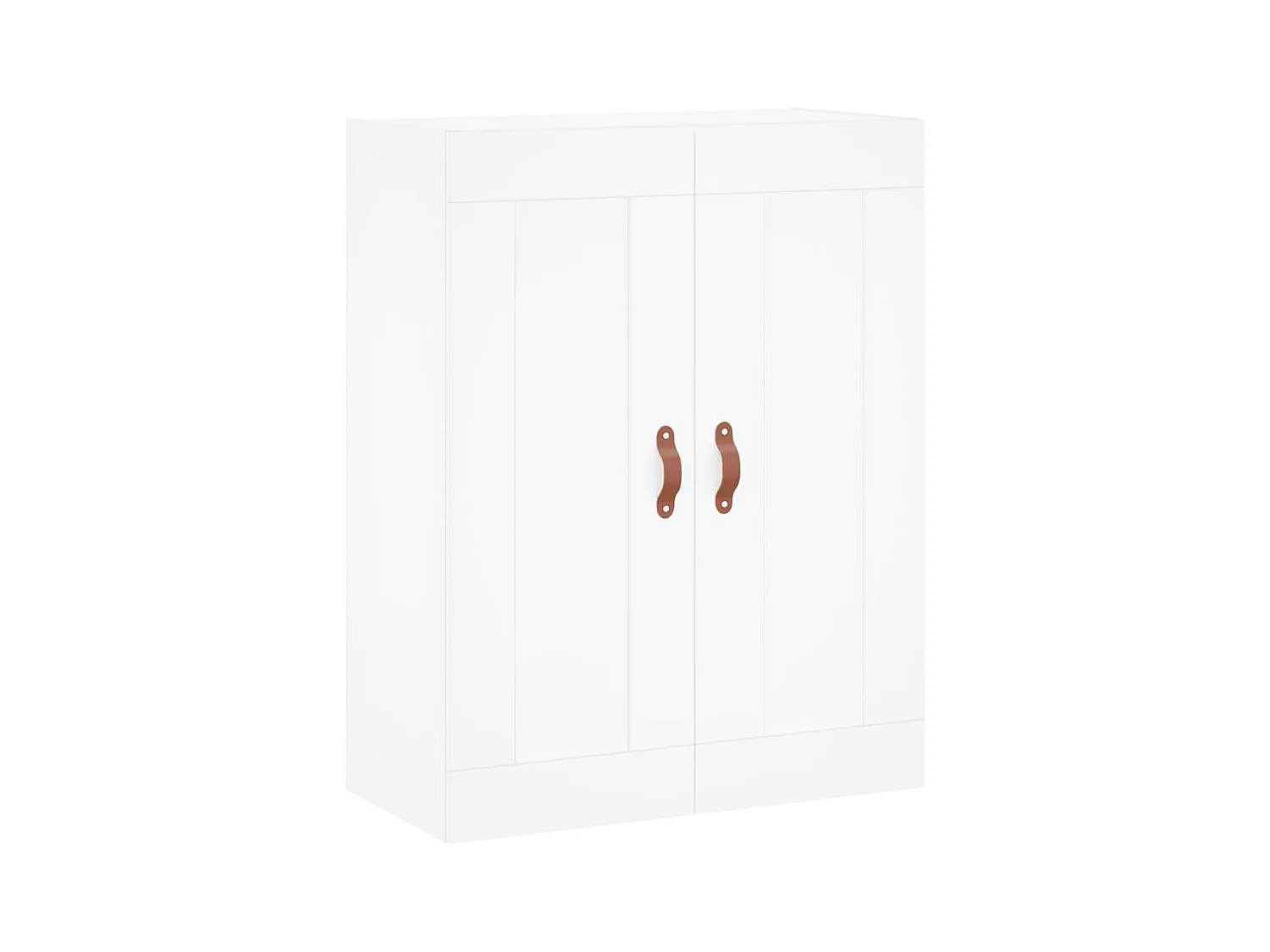 Wit hoog dressoir 69,5x34x180 cm Technisch hout