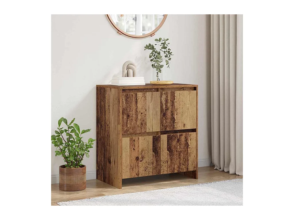 Dressoir Antiek hout 70 x 41 x 75 cm Bewerkt hout