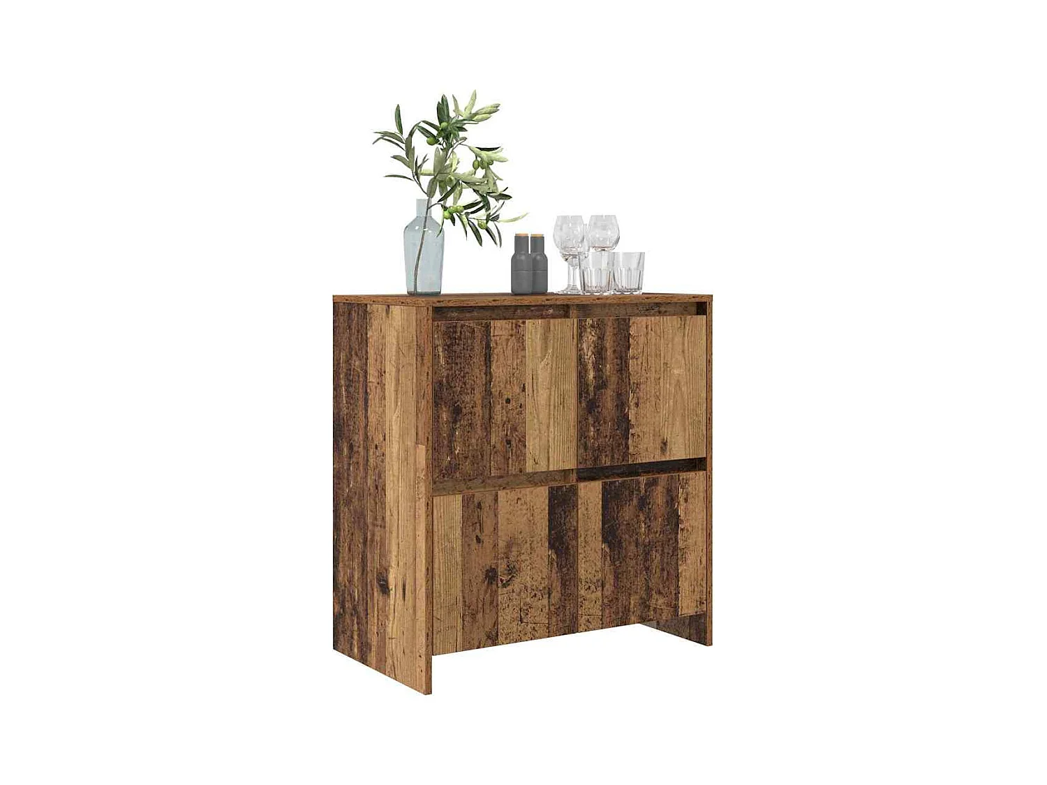Dressoir Antiek hout 70 x 41 x 75 cm Bewerkt hout