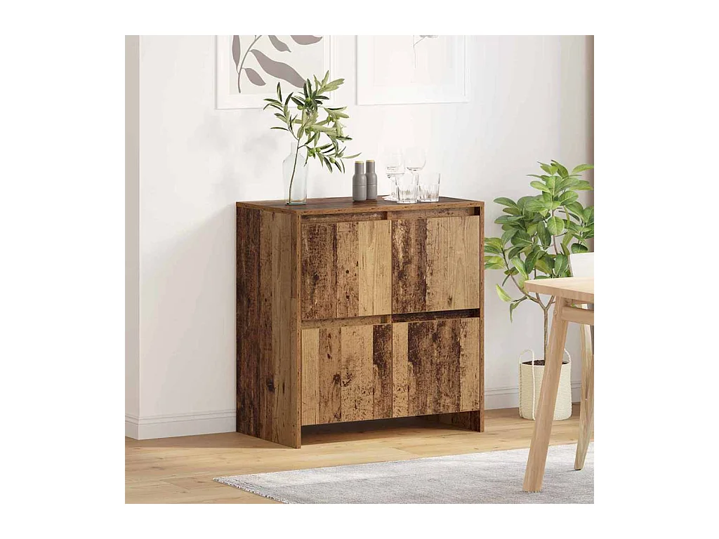 Dressoir Antiek hout 70 x 41 x 75 cm Bewerkt hout