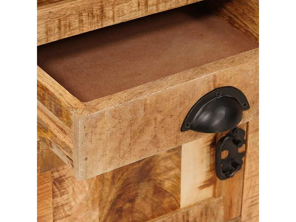 Haut Armoire Marron 40 x 30 x 120,5 cm bois de manguier massif