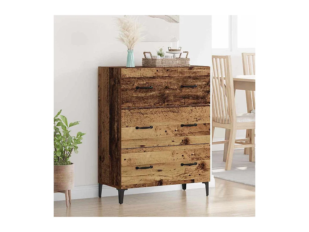 Buffet Bois ancien 34 x 69.5 x 90 cm Bois d'ingénierie