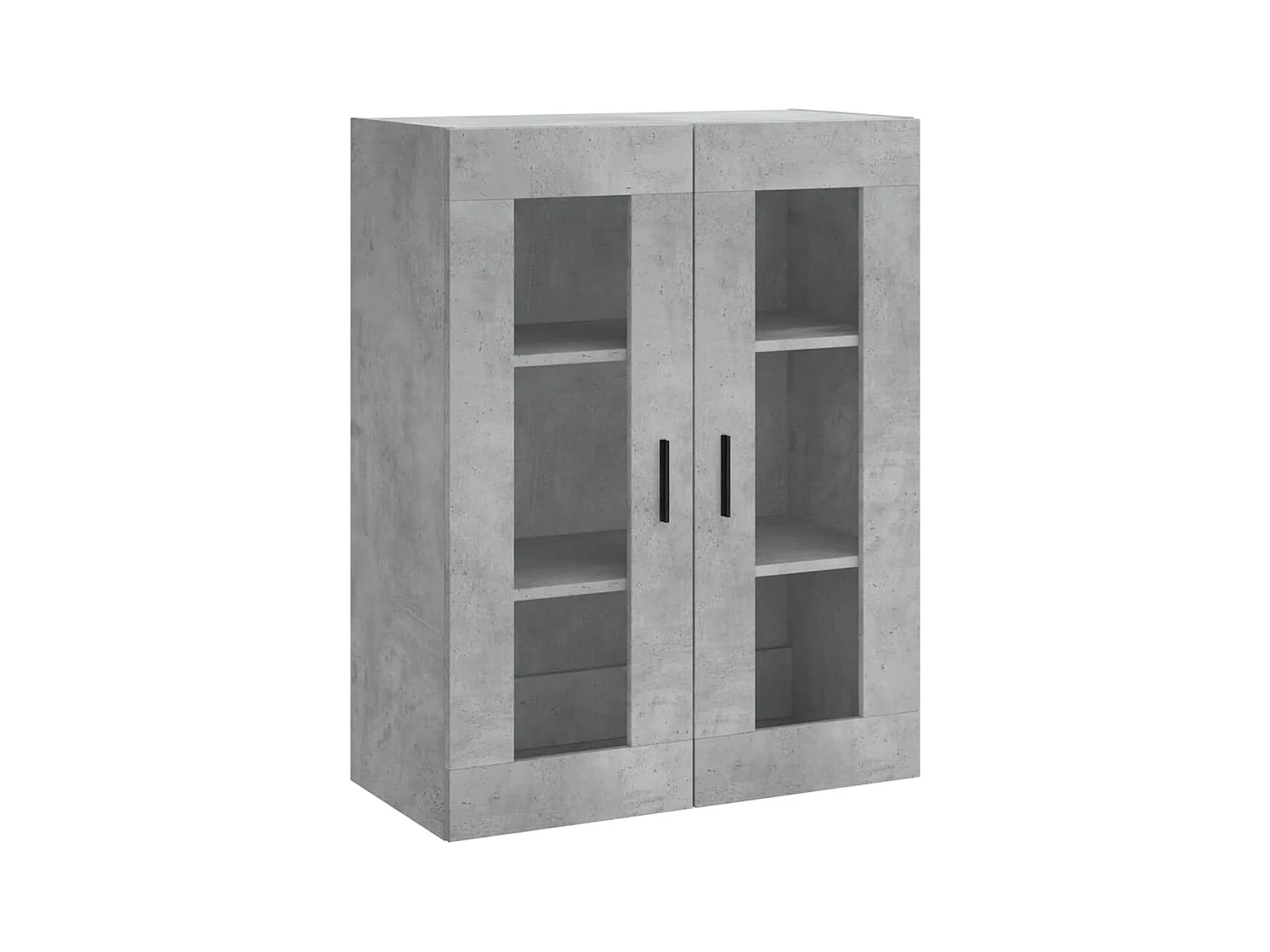 Credenza alta Grigio cemento 69,5x34x180 cm Legno ingegnerizzato