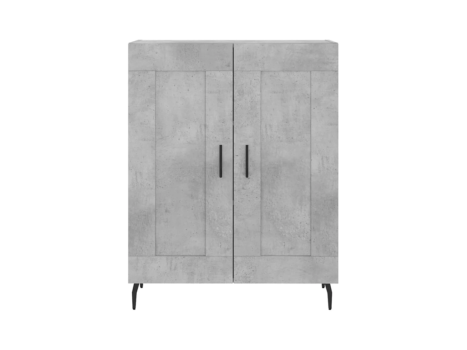 Hoge dressoir Betongrijs 69,5x34x180 cm Technisch hout