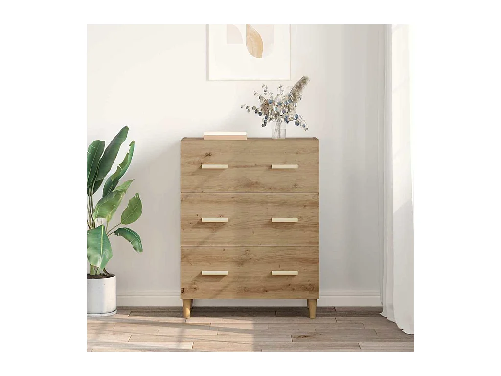 Buffet chêne artisanal 34 x 69.5 x 90 cm Bois d'ingénierie