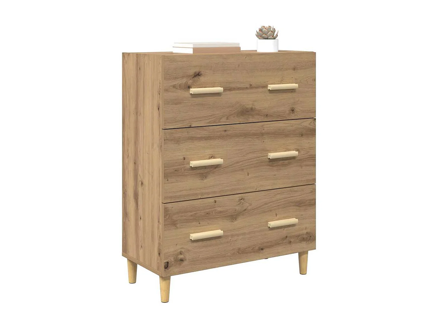 Handgemaakt eikenhouten dressoir 34 x 69,5 x 90 cm Technisch hout