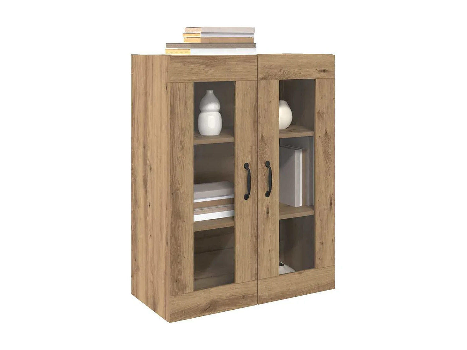 Pensili 2 pezzi in rovere fatti a mano 69,5 x 34 x 90 cm