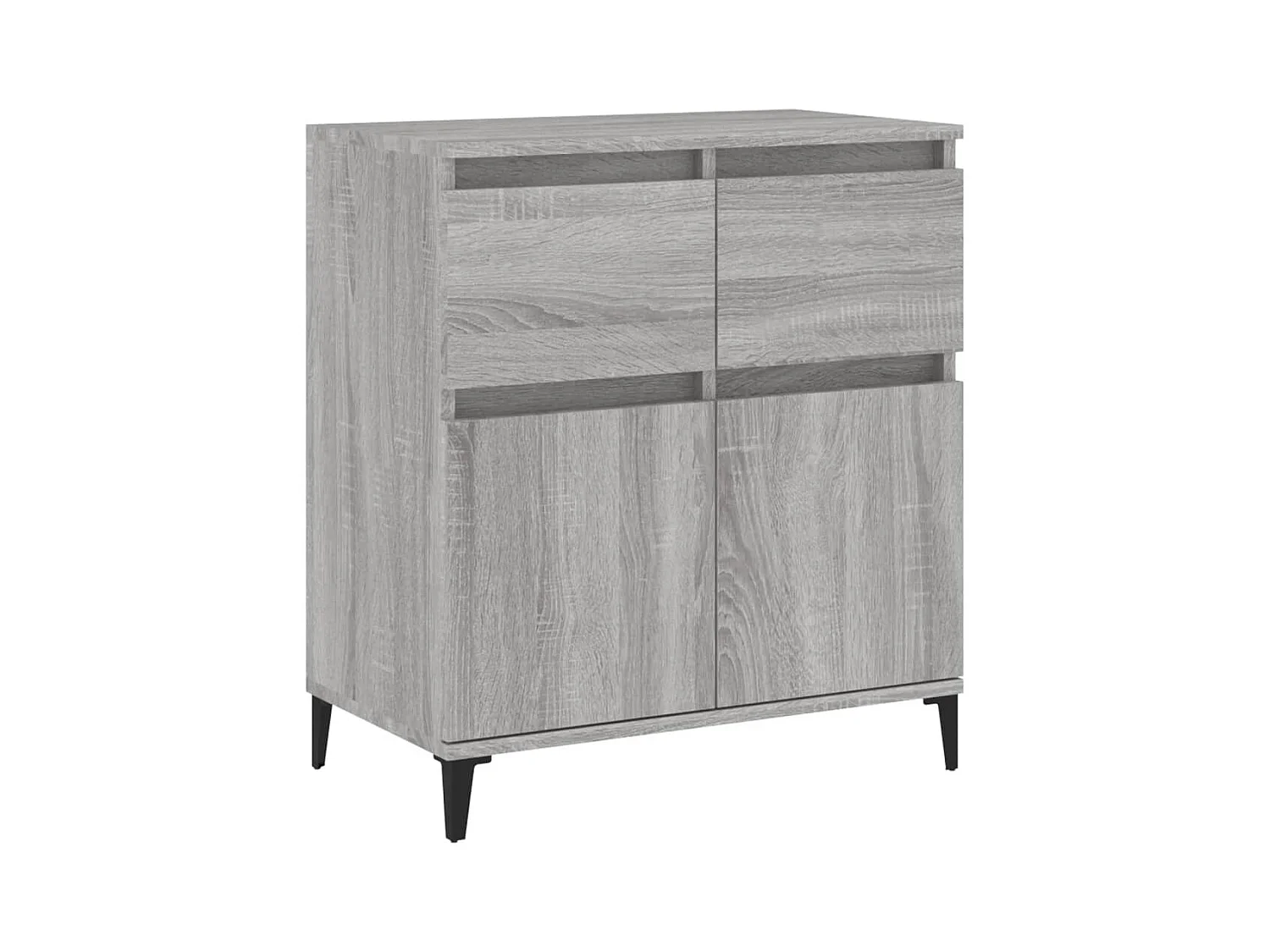 Credenza Sonoma grigia 60x35x70 cm Legno ingegnerizzato
