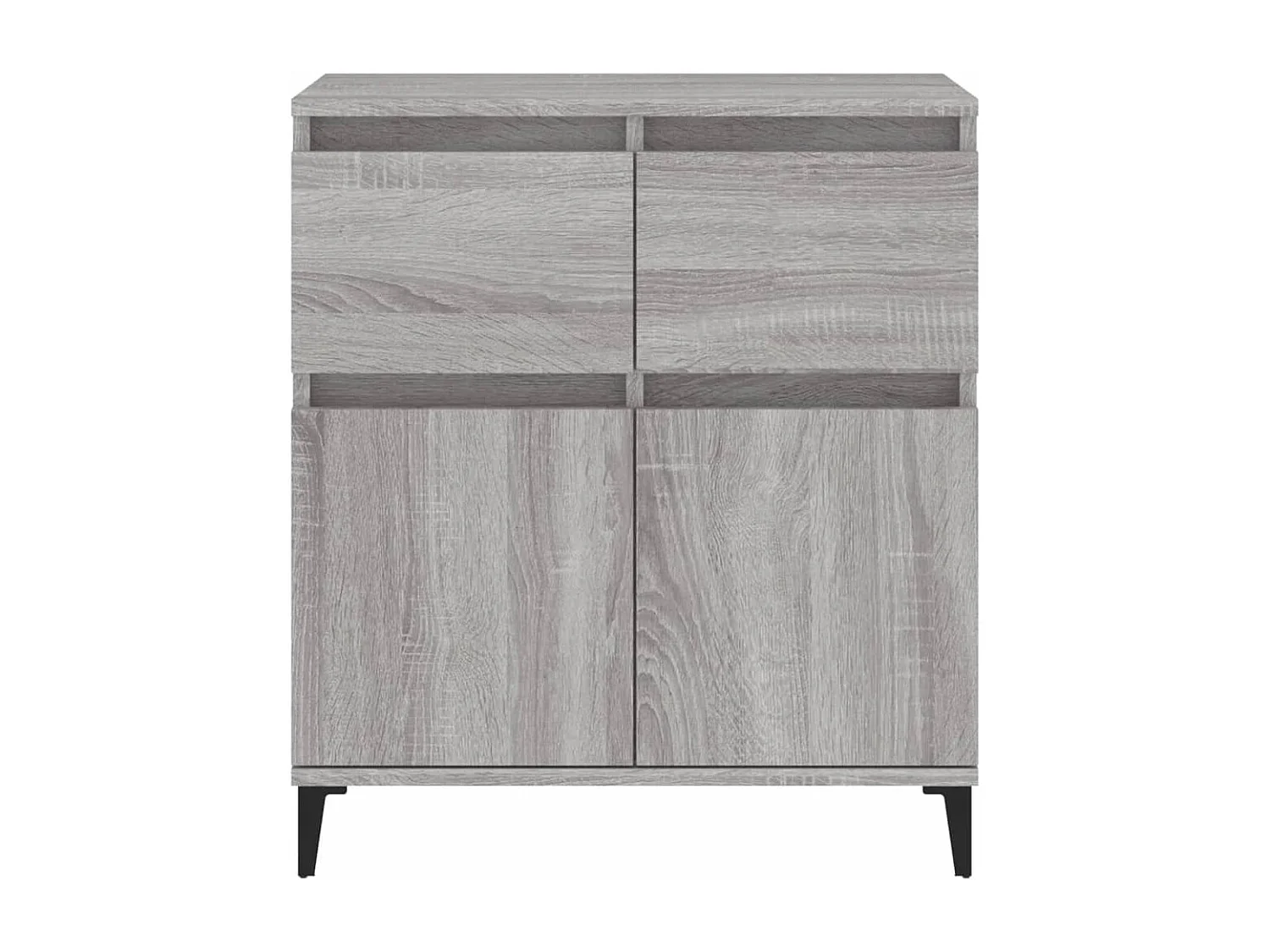Sonoma Sideboard grau 60x35x70 cm Holzwerkstoff