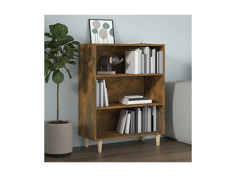 Buffet Chêne fumé 69,5x32,5x90 cm Bois d'ingénierie