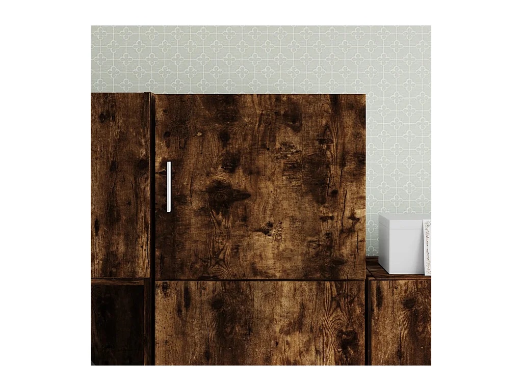 Armoire murale chêne fumé 45x42,5x40 cm bois d'ingénierie