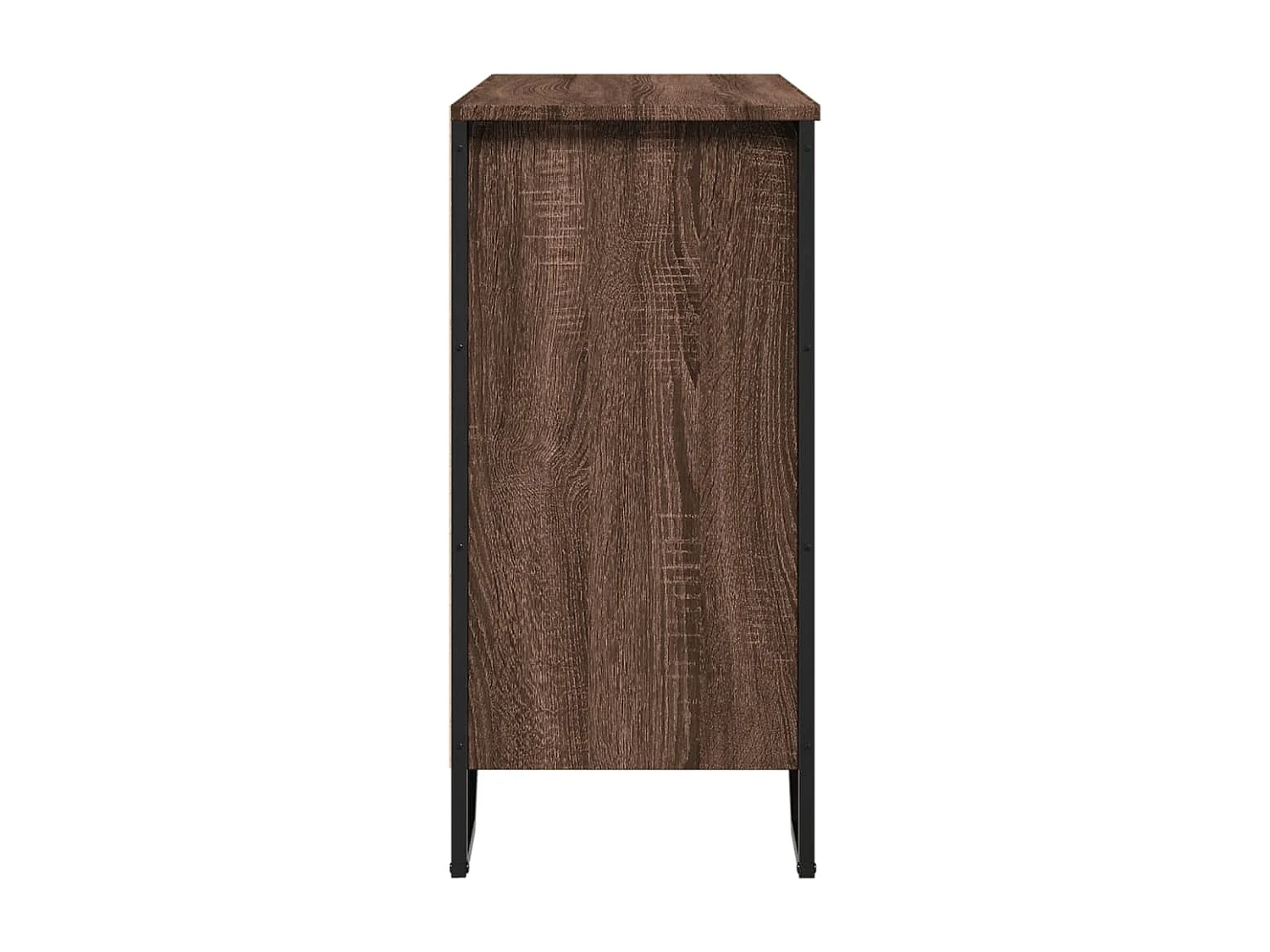 Credenza in rovere marrone 78x35,5x74,5 cm in legno ingegnerizzato