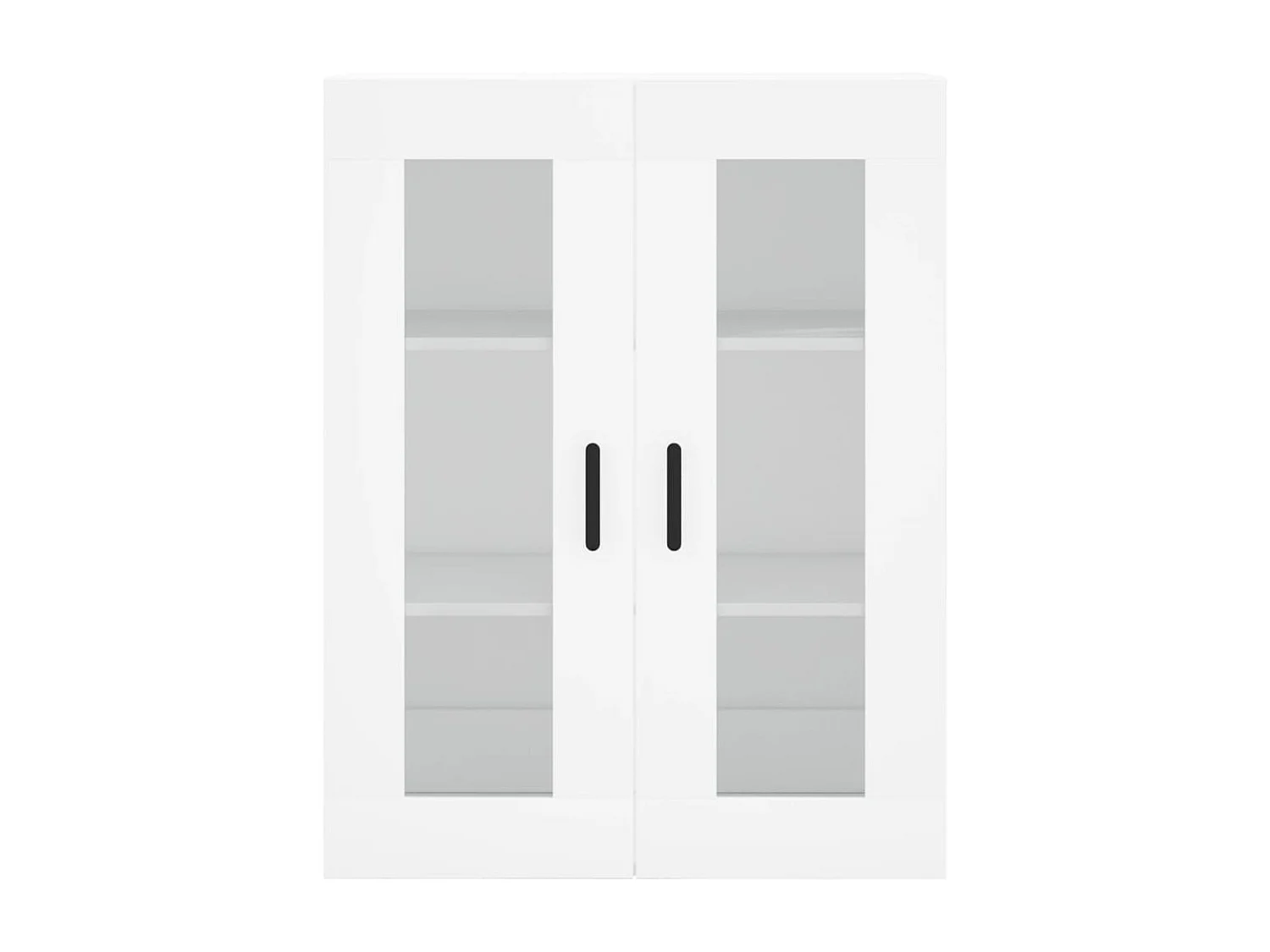 Credenza alta bianca 69,5x34x180 cm Legno ingegnerizzato