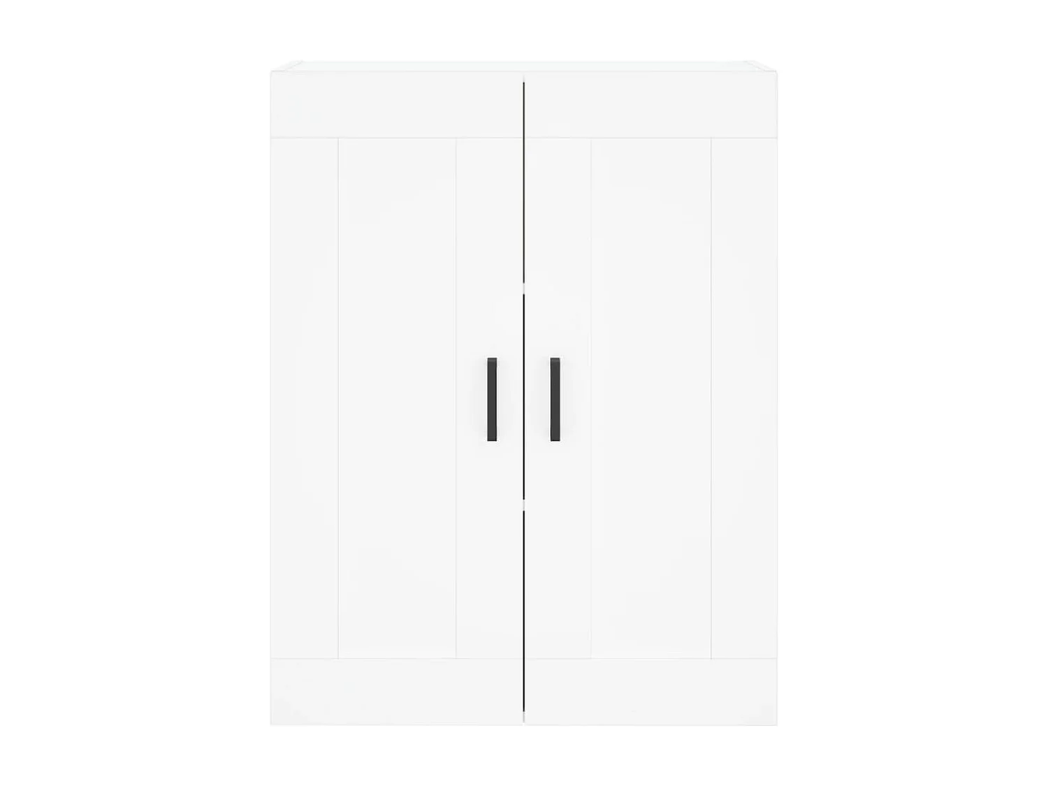 Credenza alta bianca 69,5x34x180 cm Legno ingegnerizzato