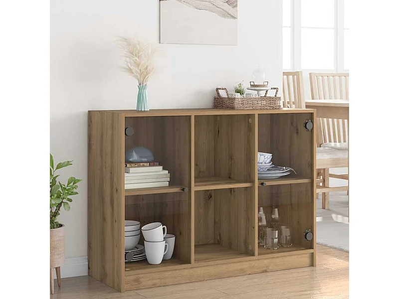 Handgefertigtes Sideboard aus Eichenholz 102x37x75,5 cm