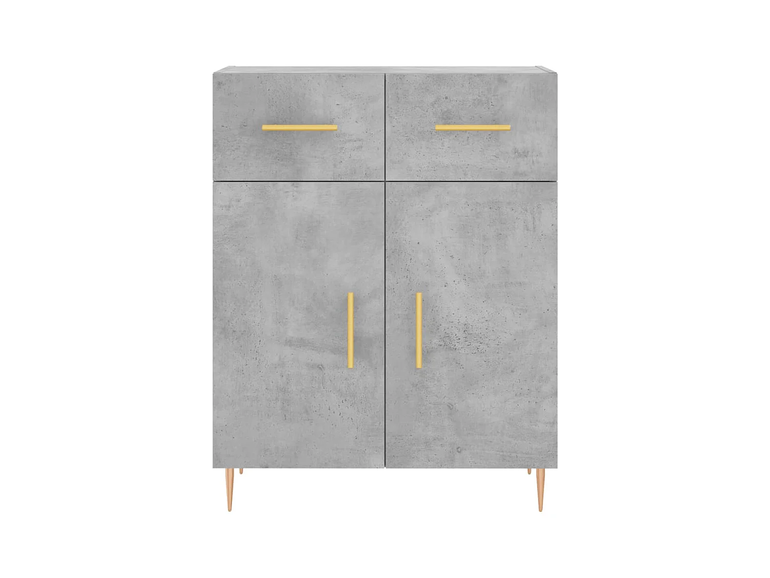 Hoge dressoir Betongrijs 69,5x34x180 cm Technisch hout