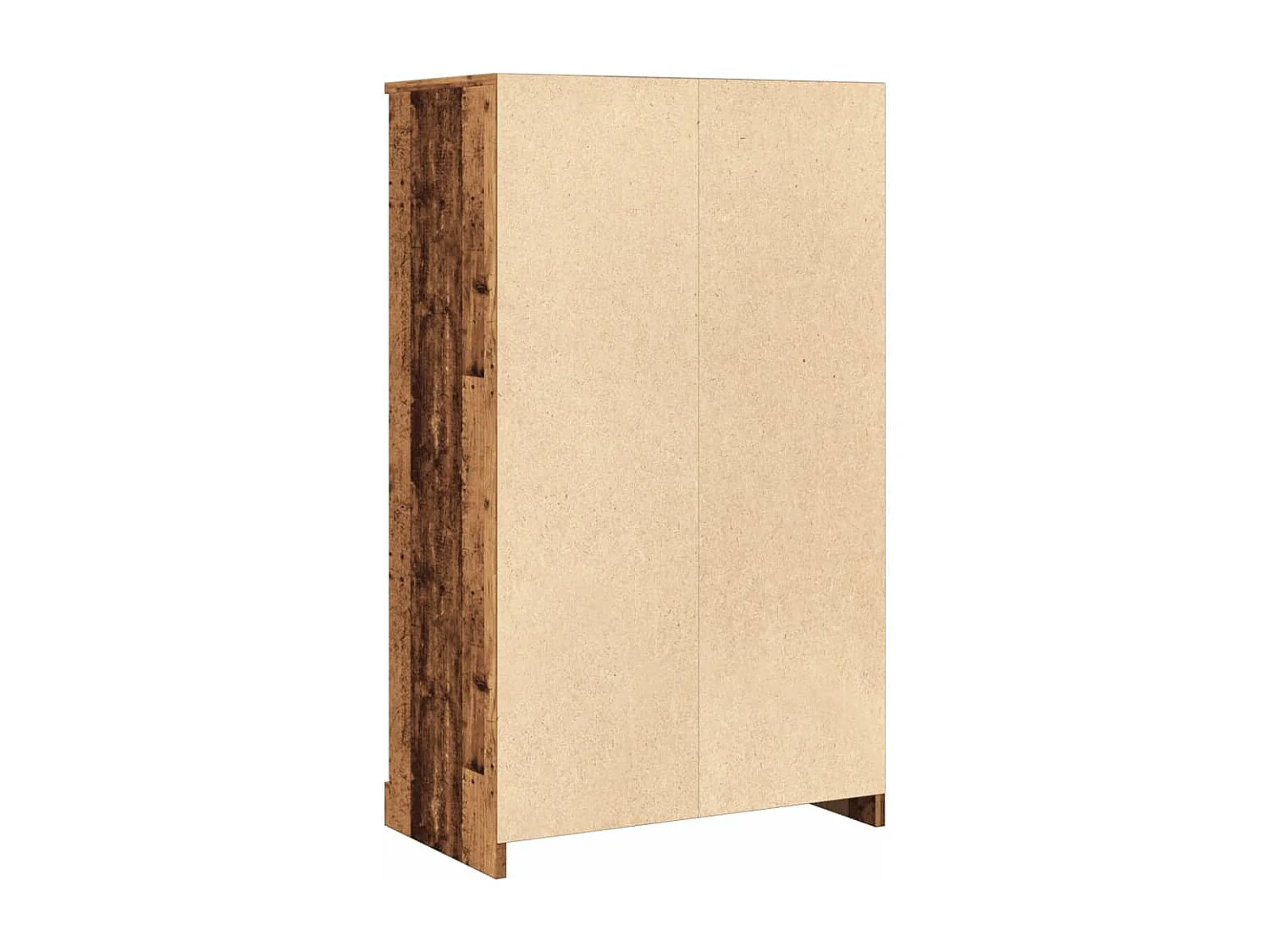 Buffet haut vieux bois 60x35,5x103,5 cm bois d'ingénierie